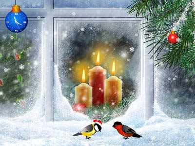 Click to view Christmas Candles Screensaver 1.0 screenshot