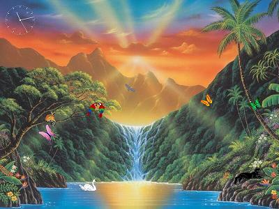 Screenshot of Paradise Falls Screensaver