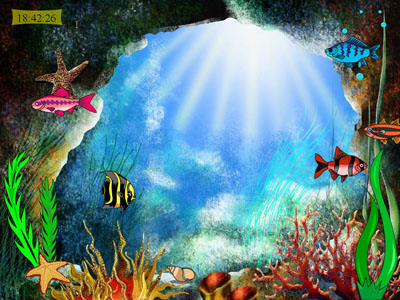 And this screensaver will definetly attract underwater world lovers.