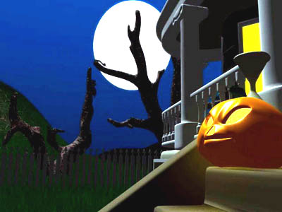 Dark Halloween Night 3D Screensaver 1.0 screenshot