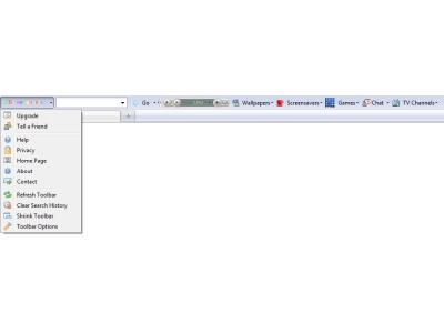 Screenshot of 7Screensavers wallpapers toolbar 1.0